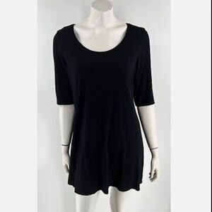 Eileen Fisher NWOT Stretch Jersey Knit Jewel Neck Dress. Size XS